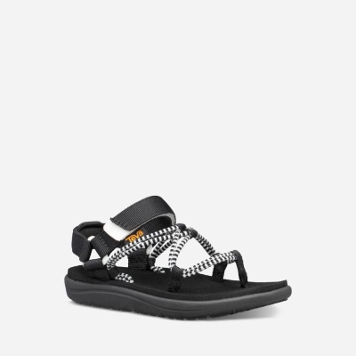 Teva Voya Infinity Kids' Black / Light White Hiking Sandals CA07071 Canada Online